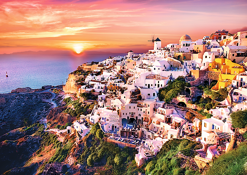 Santorini, zalazak sunca