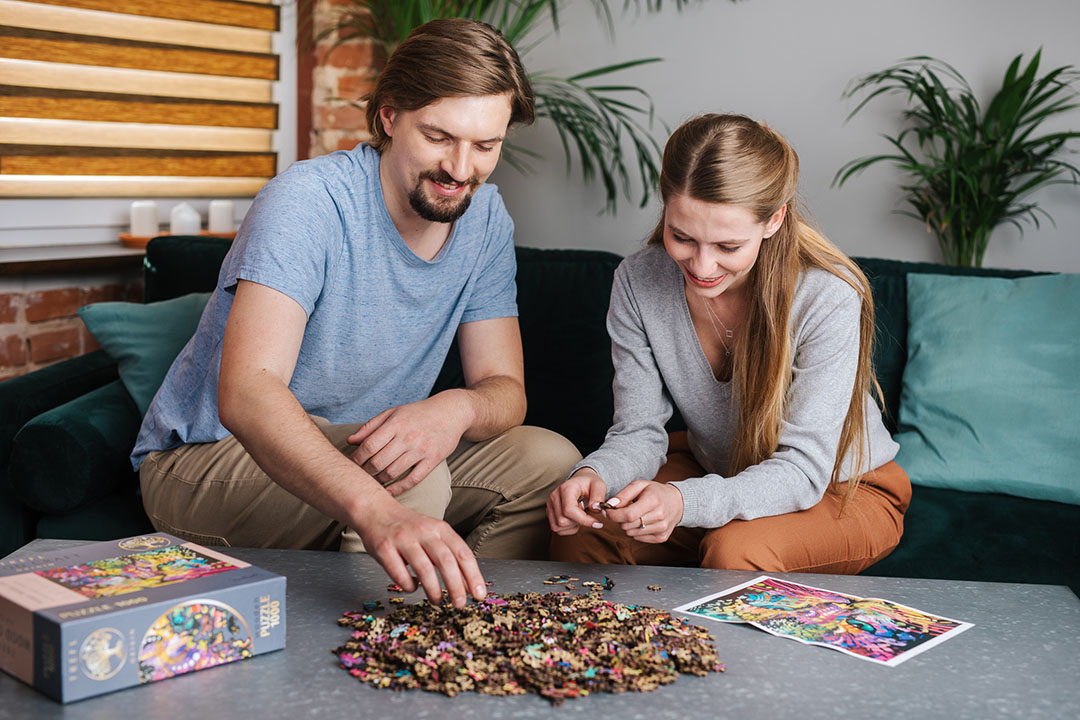 Kuća na plaži - Drvene puzzle