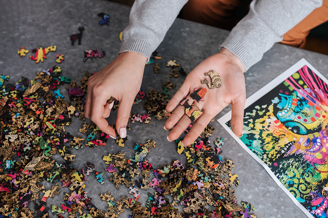 Kuća na plaži - Drvene puzzle