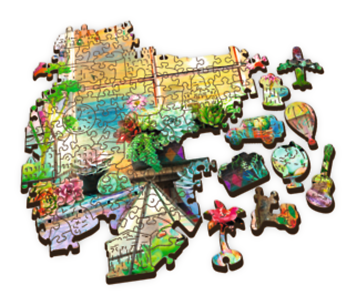 Kuća na plaži - Drvene puzzle